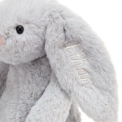 Jellycat Personalized Bashful Silver Bunny Medium