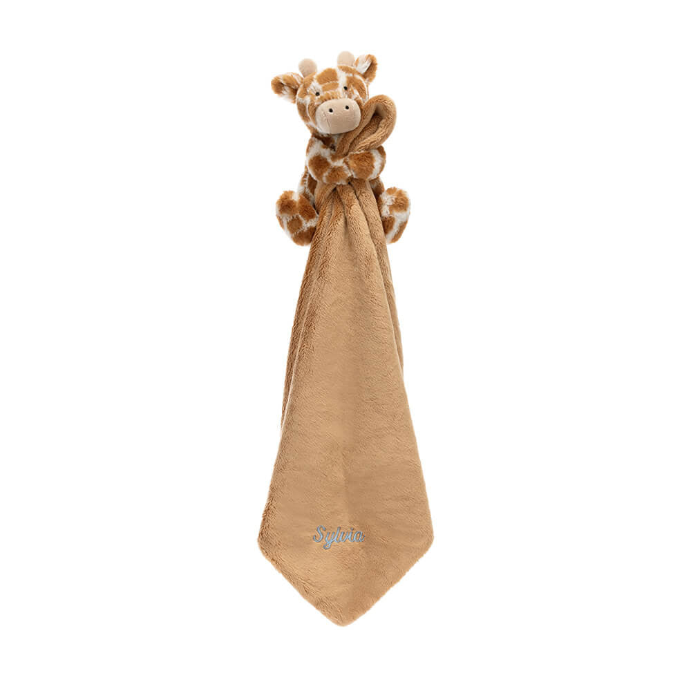 Jellycat Personalized Bashful Giraffe Soother