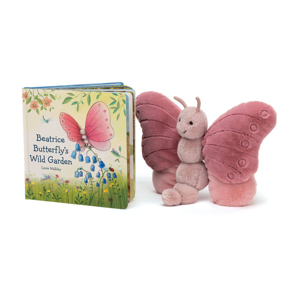 Jellycat Beatrice Butterfly's Wild Garden Book & Beatrice Butterfly