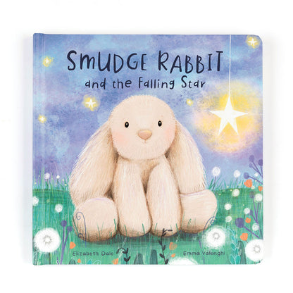 Jellycat Smudge Rabbit and the Falling Star Book and Smudge Rabbit Medium