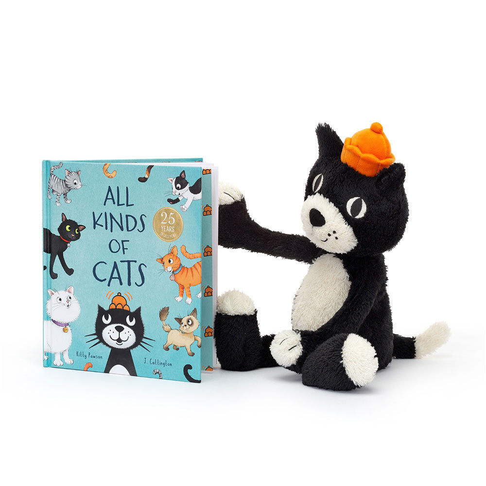 Jellycat All Kinds of Cats Book & Jellycat Jack Medium
