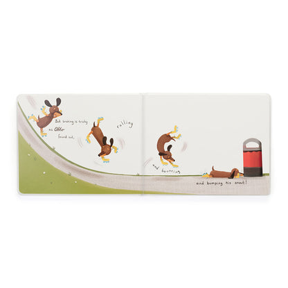 Jellycat Otto the Loyal Long Dog Book & Otto Sausage Dog Medium