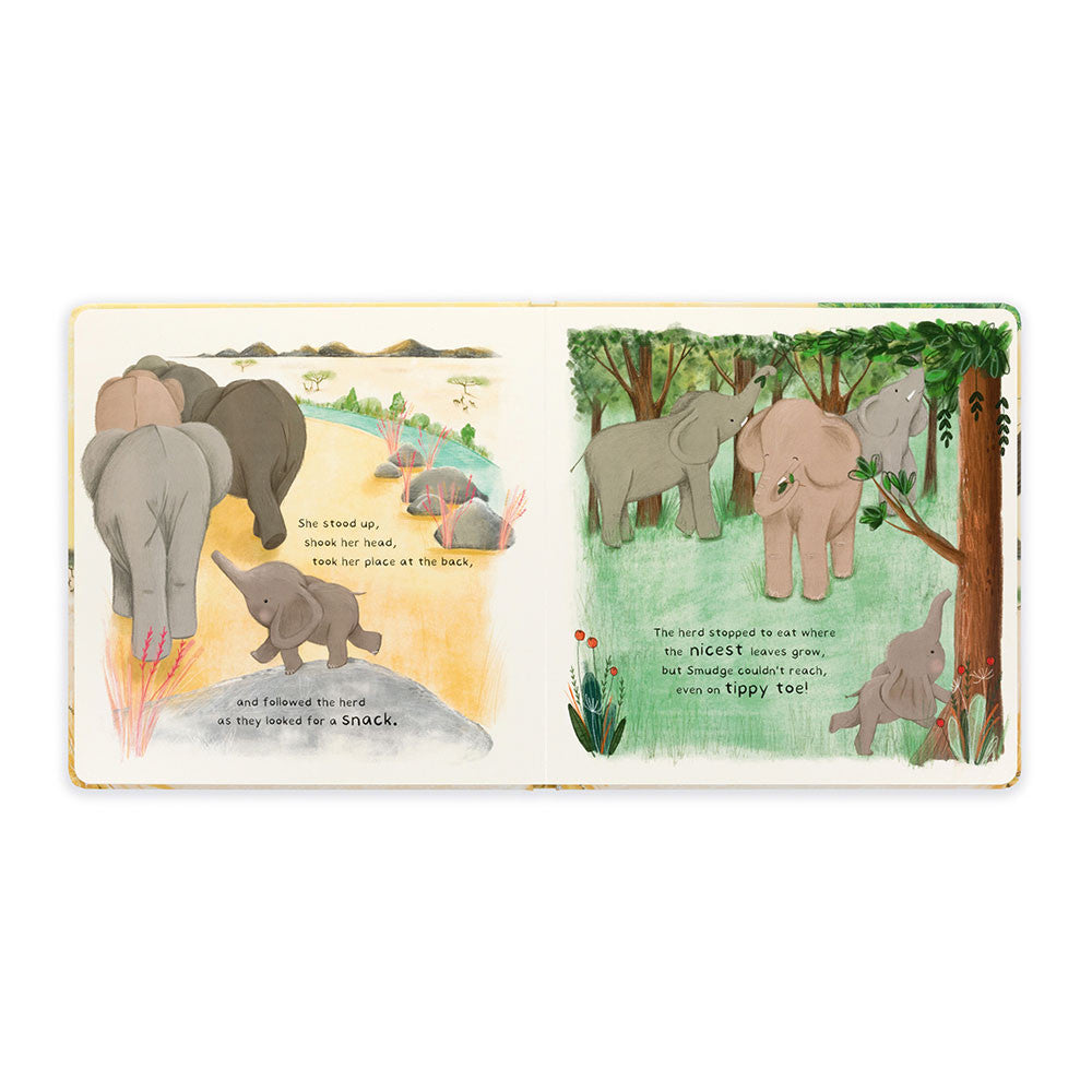 Jellycat Smudge the Littlest Elephant Book & Smudge Elephant Medium