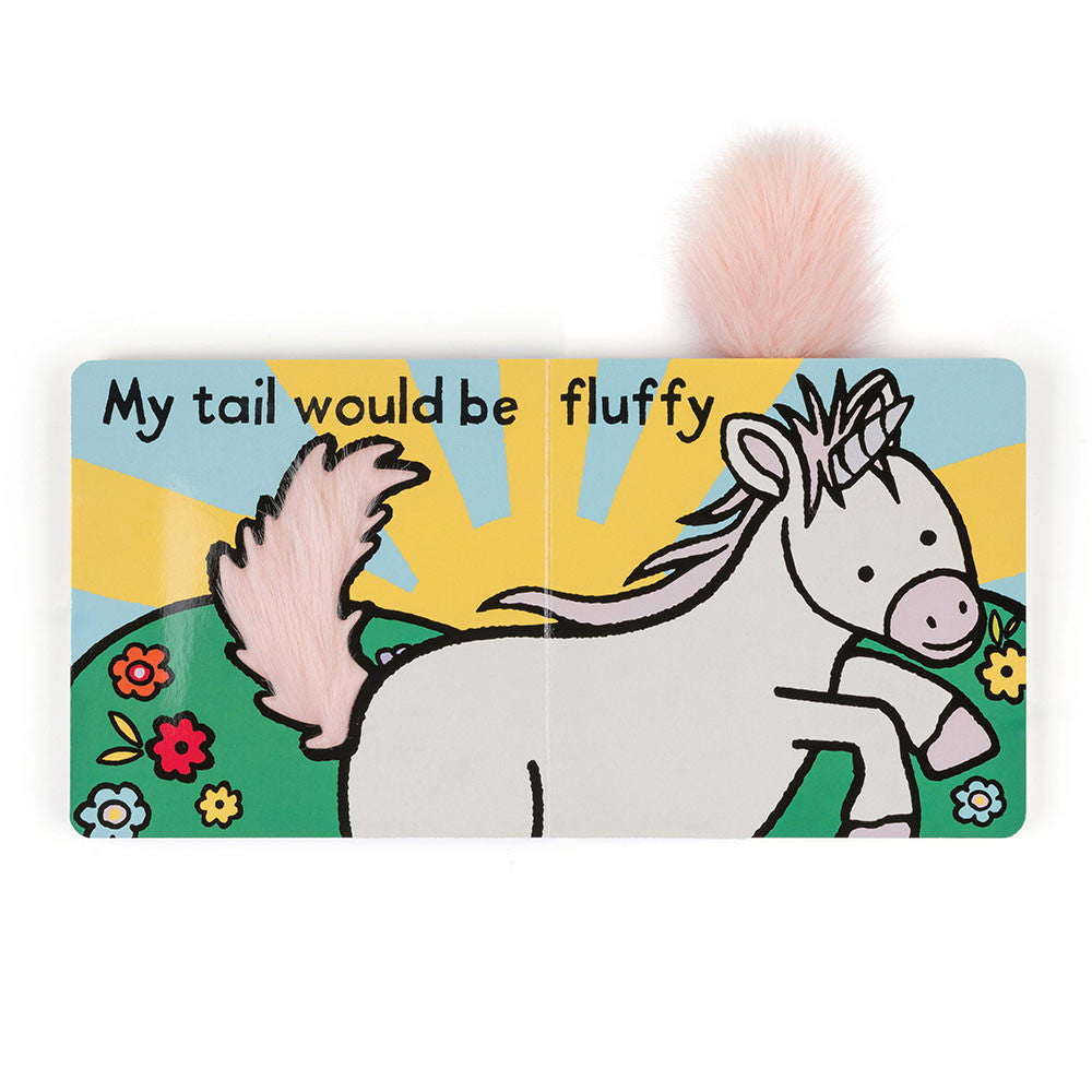 Jellycat If I Were a Unicorn Board Book & Bashful Unicorn Medium