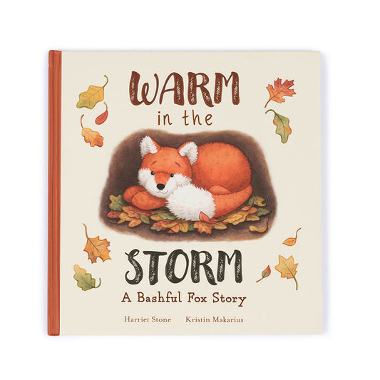 Jellycat Warm in the Storm Book & Bashful Fox Cub Medium