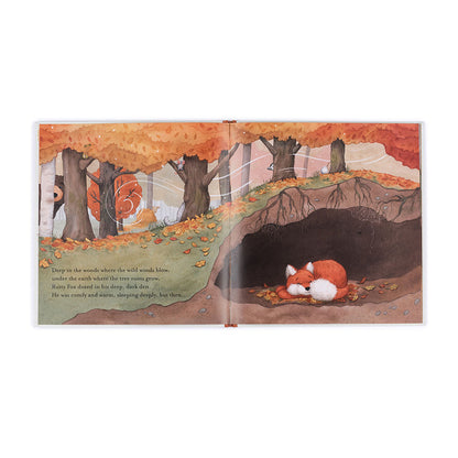 Jellycat Warm in the Storm Book & Bashful Fox Cub Medium