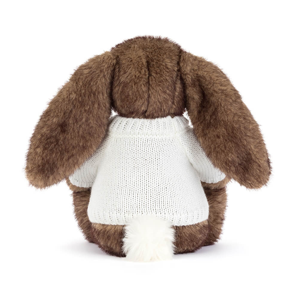 Jellycat Hoppleston Luxe Bunny with Personalized Cream Jumper