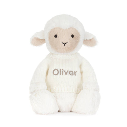 Jellycat Skipson Lamb with Personalized Cream Jumper