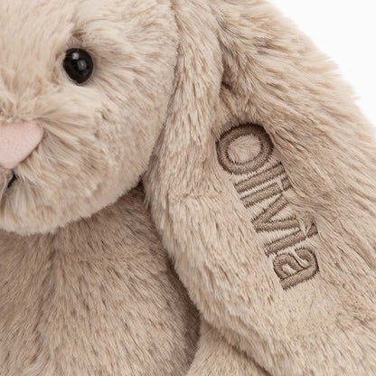 Jellycat Personalized Bashful Beige Bunny Medium