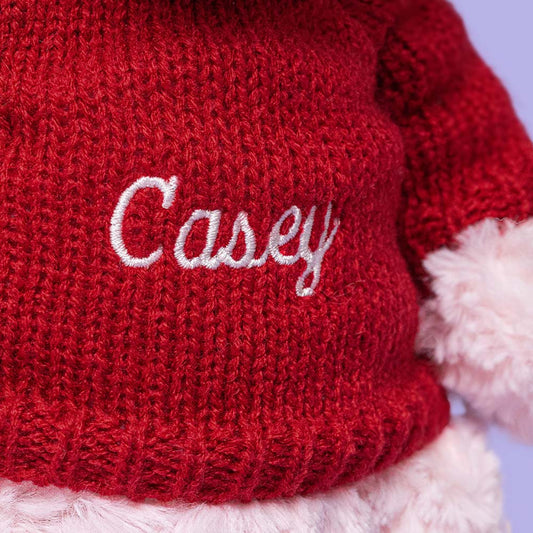 Jellycat Leola Bear with Personalized Red Jumper