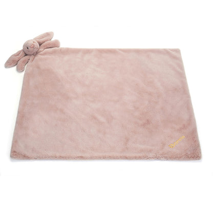 Jellycat Personalized Bashful Luxe Bunny Rosa Blankie