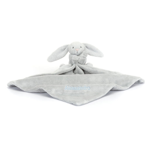 Jellycat Personalized Bashful Silver Bunny Soother