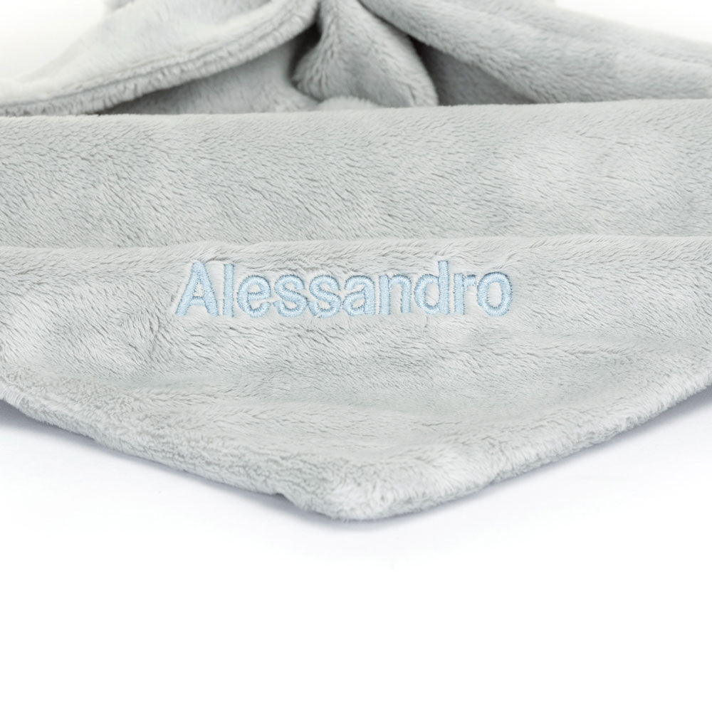 Jellycat Personalized Bashful Silver Bunny Soother