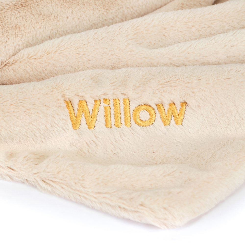 Jellycat Personalized Bashful Luxe Bunny Willow Blankie