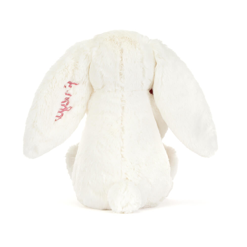 Jellycat Personalized Cream Bunny with Rose