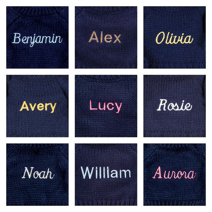 Jellycat Blossom Blush Bunny 'Cherry' with Personalized Navy Jumper