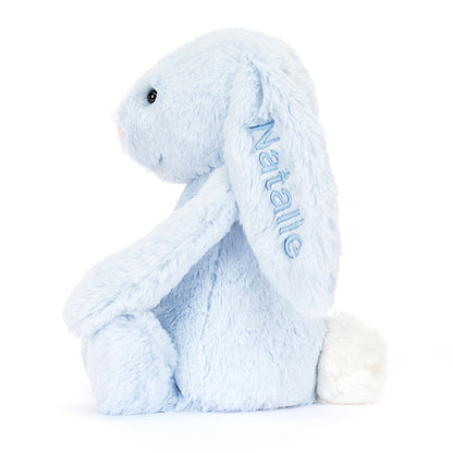 Jellycat Personalized Bashful Blue Bunny Medium