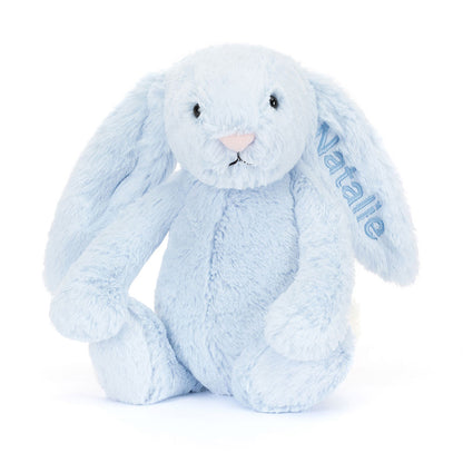 Jellycat Personalized Bashful Blue Bunny Medium