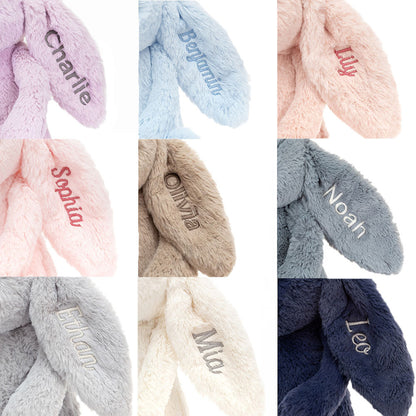 Jellycat Personalized Bashful Luxe Bunny Rosa Medium