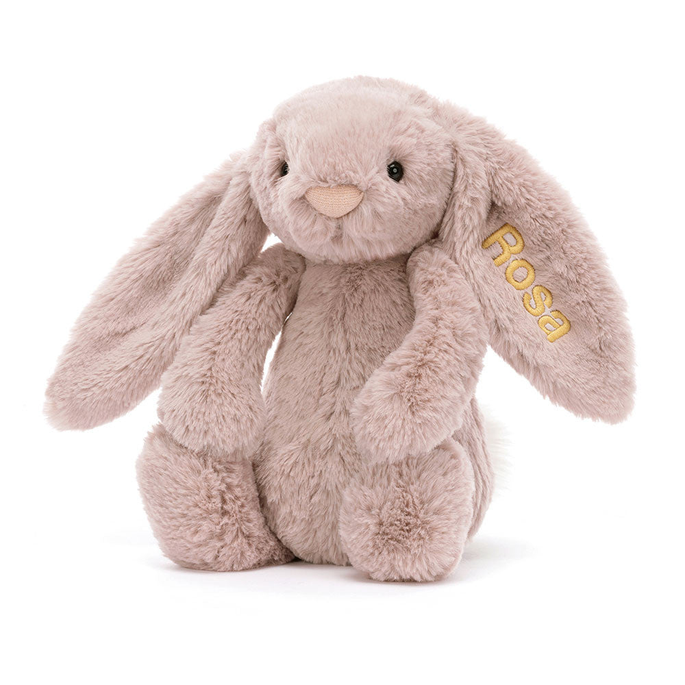 Jellycat Personalized Bashful Luxe Bunny Rosa Medium
