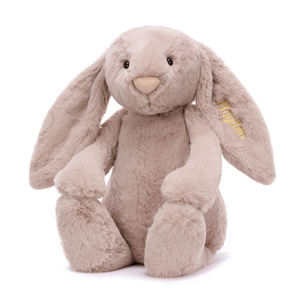 Jellycat Personalized Bashful Luxe Bunny Rosa Huge
