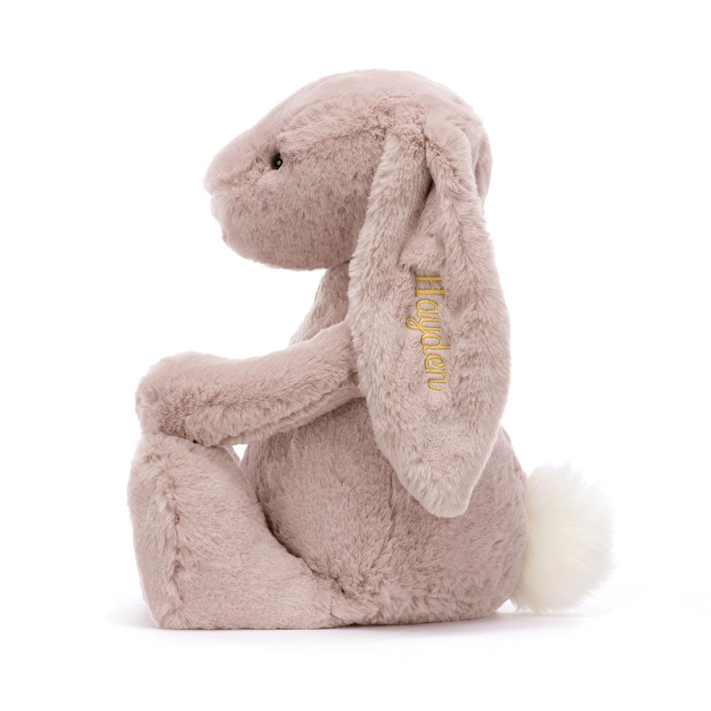 Jellycat Personalized Bashful Luxe Bunny Rosa Huge