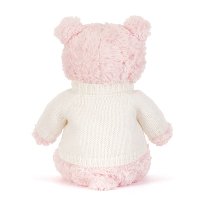 Jellycat Leola Bear with Personalized Cream Jumper