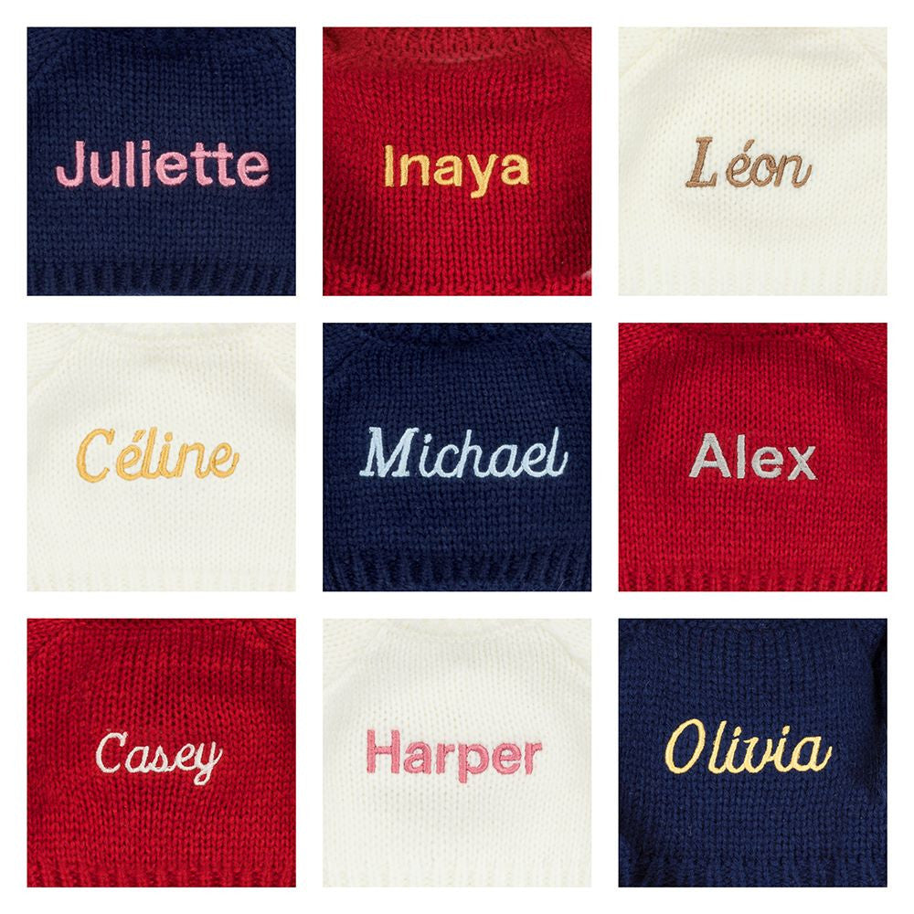 Jellycat Bartholomew Bear Bouffant with Personalized Navy Jumper