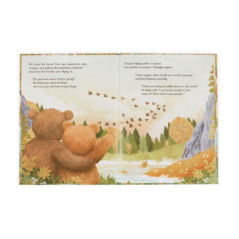 Jellycat It's a Big World Bartholomew Book & Bartholomew Bear Medium