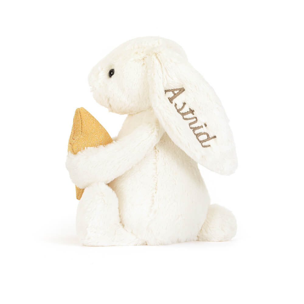 Jellycat Personalized Cream Bunny with Star