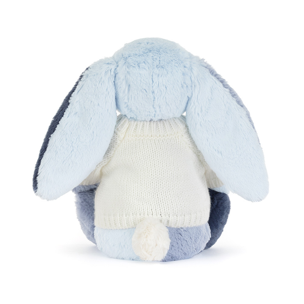 Jellycat Puddlesea Bunny with Personalized Cream Jumper