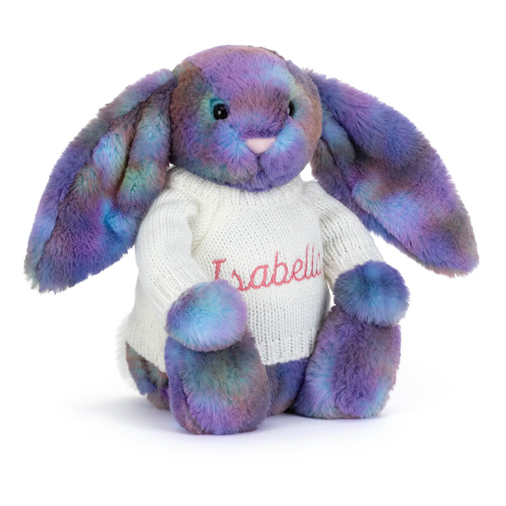 Jellycat Zodihop Luxe Bunny with Personalized Cream Jumper