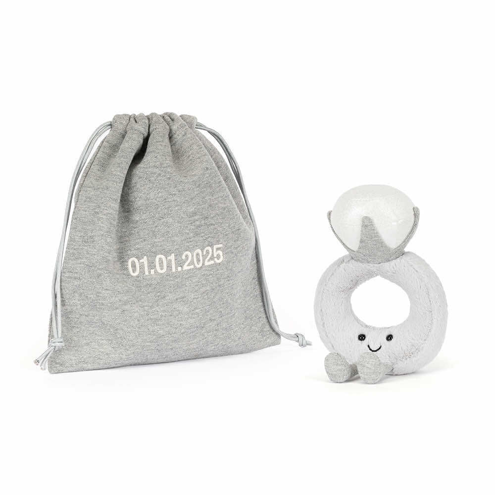 Jellycat Amuseables Diamond Ring with Personalized Bag