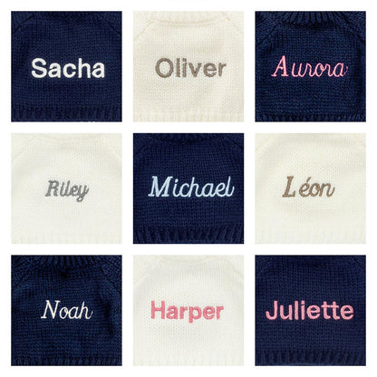 Jellycat Hopscone Luxe Bunny with Personalized Navy Jumper