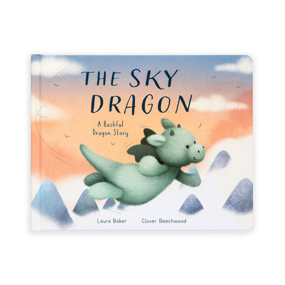 Jellycat The Sky Dragon Book & Bashful Dragon Medium